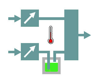 Барботирование газа-носителя через раствор этанола