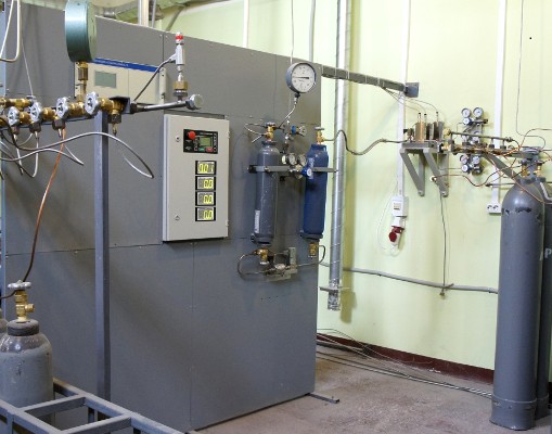 Динамическая установка для приготовления газовых смесей